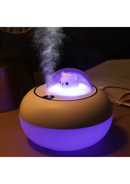 Renkli Ultrasonik Aromaterapi Hava Nemlendirici - Mor (Yurt Dışından)