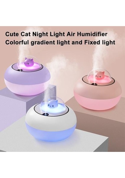 Renkli Ultrasonik Aromaterapi Hava Nemlendirici - Mor (Yurt Dışından) fırsatları