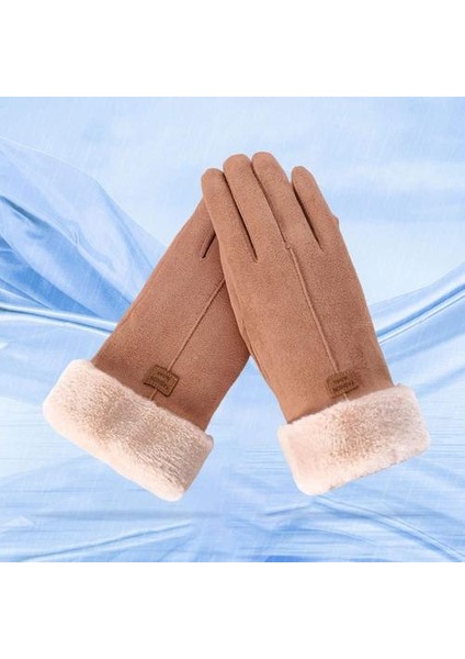 Kadın Eldiven Tam Parmak Mittens Kış Rüzgar Geçirmez Eldiven Bisiklet Yürüyüş Haki Için Haki (Yurt Dışından) fiyatları