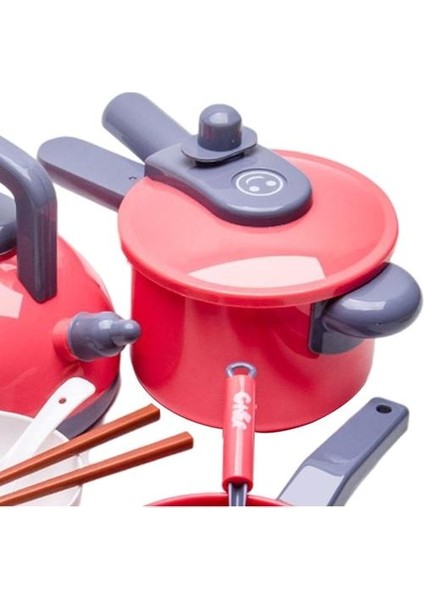 20 Adet / Takım Pretend Pot ve Tavalar Setleri Tencere Eğitici Oyuncaklar Çocuklar Için Kırmızı (Yurt Dışından) modelleri