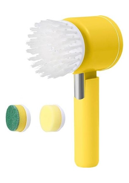 Elektrikli Banyo Temizleme Fırçası - Sarı (Yurt Dışından)
