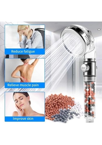 Spa Duş Başlığı Yüksek Basınç Tasarruflu Su Duş Su Filtresi (Yurt Dışından)
