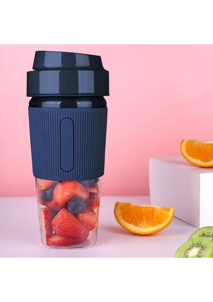 300ML Taşınabilir Blender - Lacivert (Yurt Dışından)
