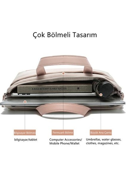 Apple Huawei Macbook Için Uygun Dizüstü Bilgisayar Çantası Orta Boyut 13.3-14 Inç (Yurt Dışından)