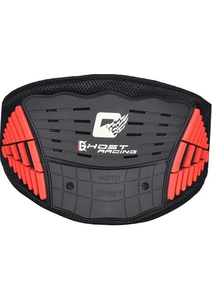 Motosiklet Motocross Yarış Böbrek Kemeri Desteği Bel Pateni Koruyucu Dişli Kırmızı (Yurt Dışından)