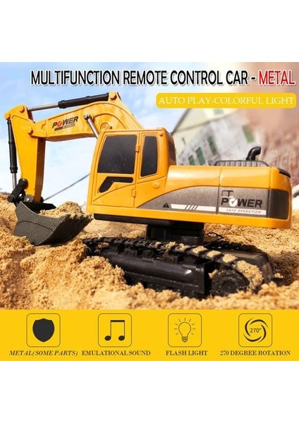 1/24 Rc Metal Oyuncak Iş Makinesi (Yurt Dışından)