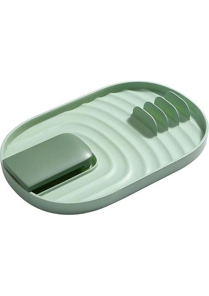 Sunnimix Mutfak Pot Kapak Dinlenme Raf Damla Pad ile Bpa-Ücretsiz Gereçler Tutucu Standı Raf Yeşil (Yurt Dışından) fiyatları