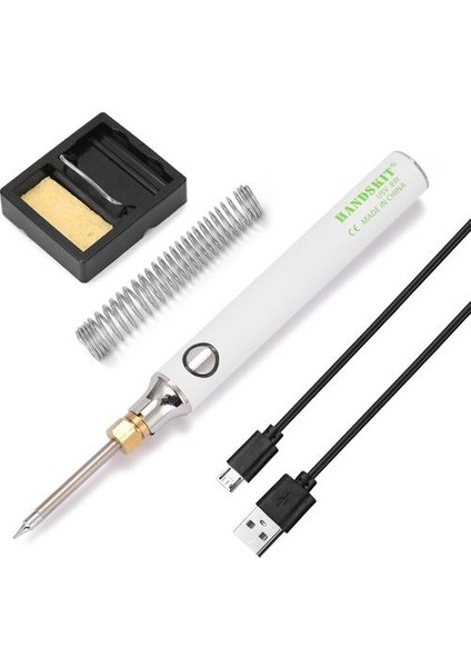Handskıt USB Şarj Havya 5 V 8 W Lehim Standı ile Ayarlanabilir (Yurt Dışından)