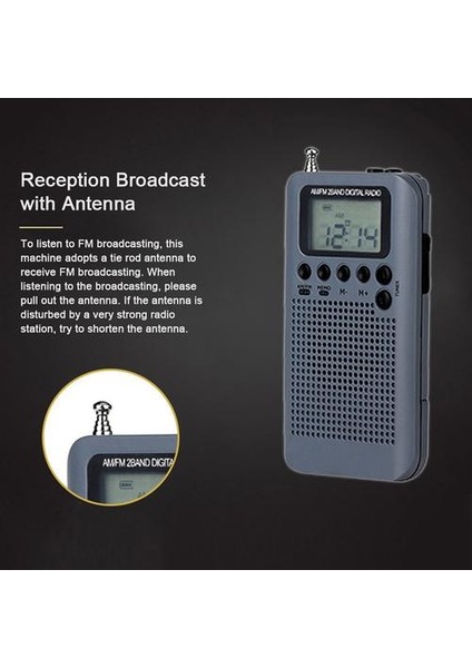 HRD-104 Taşınabilir Am / Fm Stereo Radyo Cep 2-Band (Yurt Dışından) modelleri