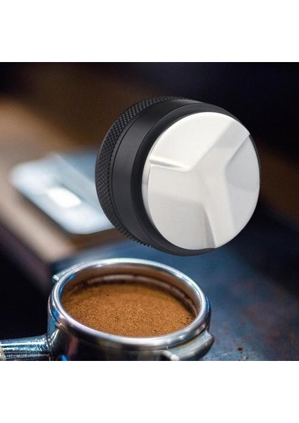 Kahve Distribütörü Kahve Deponuzu Lev5 Gevşek Dağıtılmış El Tampers 51MM Siyah (Yurt Dışından)