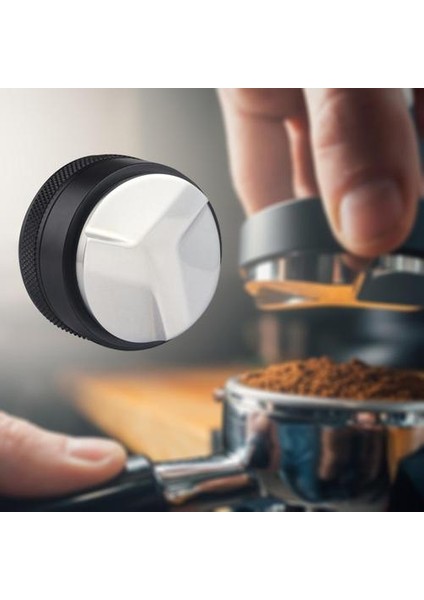 Kahve Distribütörü Kahve Deponuzu Lev5 Gevşek Dağıtılmış El Tampers 51MM Siyah (Yurt Dışından)