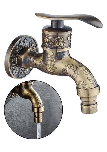 Duvar Çinko Alaşım Bibcock Bahçe Çamaşırhane Lavabo Bataryası Paspas Taps Bronz (Yurt Dışından) modelleri
