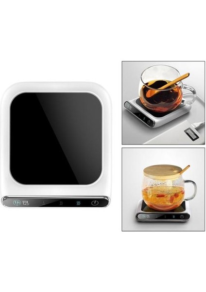 USB Güvenliği Kahve Kupa Isıtıcı Çay Süt Isıtıcı Cam Paslanmaz Çelik Bardaklar Için (Yurt Dışından)