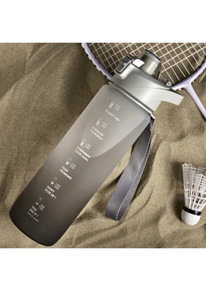 1000ML Taşınabilir Spor Su Şişesi Silver Gray (Yurt Dışından) fiyatları