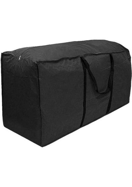 Bahçe Mobilya Saklama Çantası Yastık Döşemeli Koltuk Koruyucu Kapak Kılıfı 173X76X51 Siyah (Yurt Dışından)