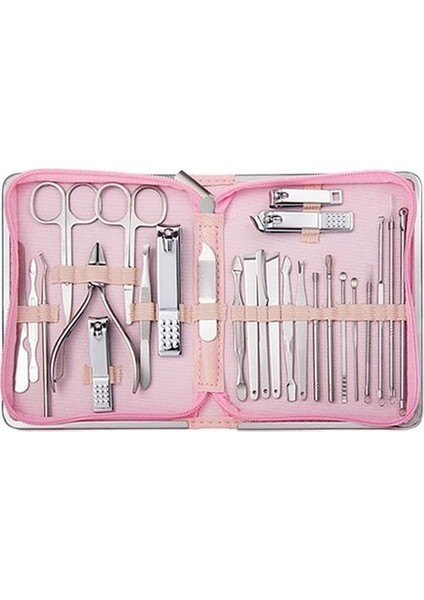26 Parça Manikür Pedikür Ekipmanı - Pembe (Yurt Dışından) fiyatları