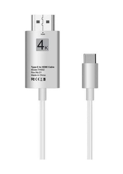 HDMI Kablo Dönüştürücü C Tipi HDMI 4K Beyaz (Yurt Dışından) fiyatları