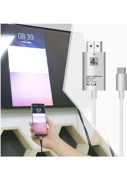 HDMI Kablo Dönüştürücü C Tipi HDMI 4K Beyaz (Yurt Dışından) fırsatları