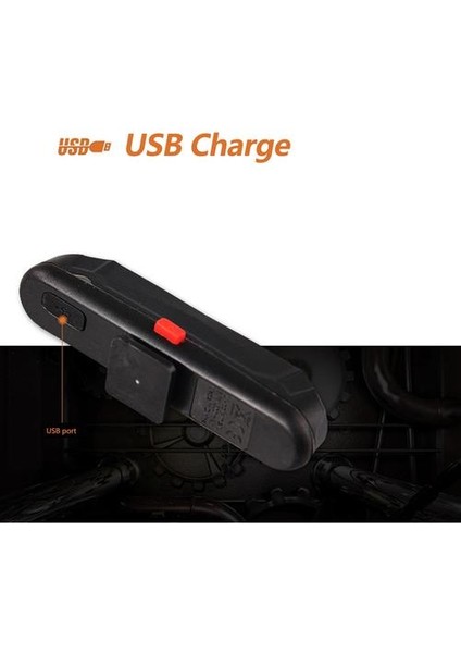 Bisiklet Kuyruk Işık Dağ Bisikleti USB Şarj Arka Işık (Yurt Dışından) fırsatları