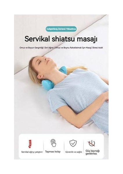 Shınlea Servikal Masaj Cihazı Yerçekimi Shiatsu Boyun Masaj Yastığı (Yurt Dışından)