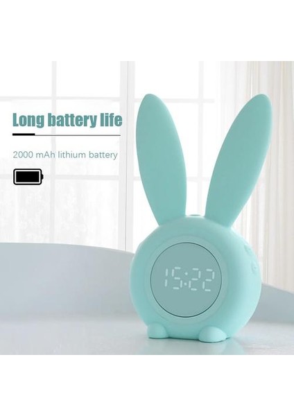 Tavşan Çalar Saat LED Dijital USB Elektronik Saat (Yurt Dışından)