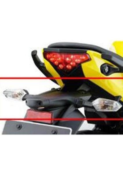 2'li Kawasaki 300 Motosiklet Için Sol ve Sağ Arka Dönüş Sinyal Lambası - Siyah (Yurt Dışından) fiyatları