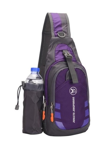 Erkek Kadın Sling Sırt Çantası Göğüs Crossbody Çanta (Yurt Dışından)