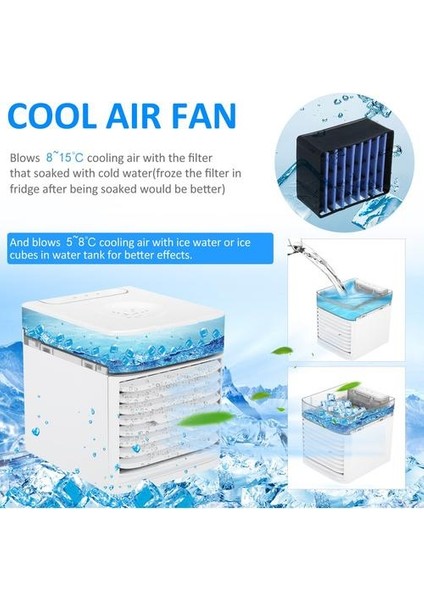 Kkmoon USB Klima Fanı 3 Hız 41 ℉ Uv Sterilizatörlü Kkmoon USB Klima Fanı 3 Hız 41 ℉ Uv Sterilizatörlü (Yurt Dışından)