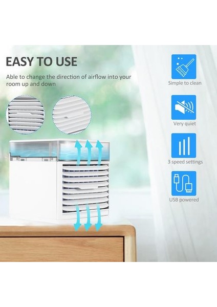 Kkmoon USB Klima Fanı 3 Hız 41 ℉ Uv Sterilizatörlü Kkmoon USB Klima Fanı 3 Hız 41 ℉ Uv Sterilizatörlü (Yurt Dışından)
