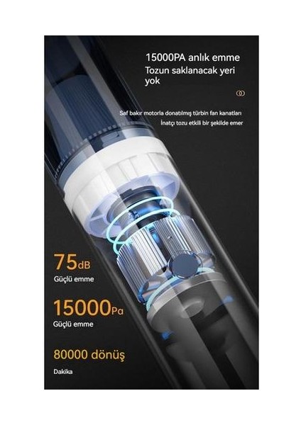 El Kablosuz Süper Emiş Gücü Yüksek Güç Şarjı Araba Küçük Taşınabilir Elektrikli Süpürge (Yurt Dışından)