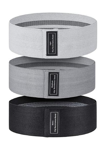 Pilates ve Yoga Direnç Bandı 3'lü Paket (Yurt Dışından)