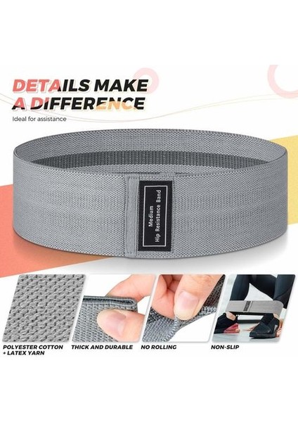 Pilates ve Yoga Direnç Bandı 3'lü Paket (Yurt Dışından) fiyatları