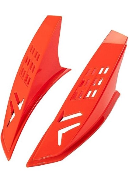 Plastik Motosiklet Kask Kulakları Boynuzlar Koruyucu Dekoratif Parçalar Kırmızı Kırmızı (Yurt Dışından)