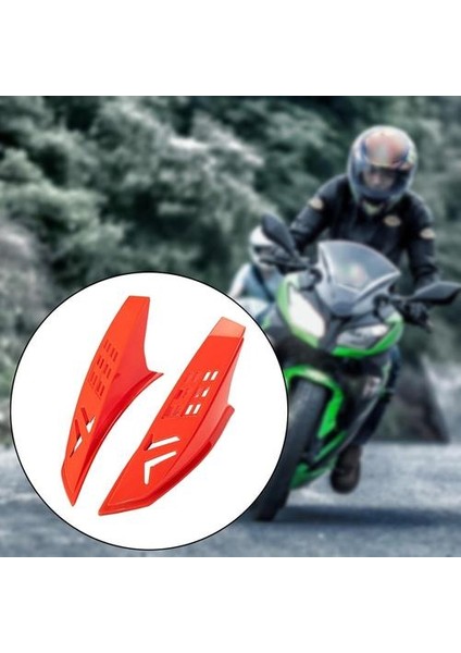 Plastik Motosiklet Kask Kulakları Boynuzlar Koruyucu Dekoratif Parçalar Kırmızı Kırmızı (Yurt Dışından) fırsatları
