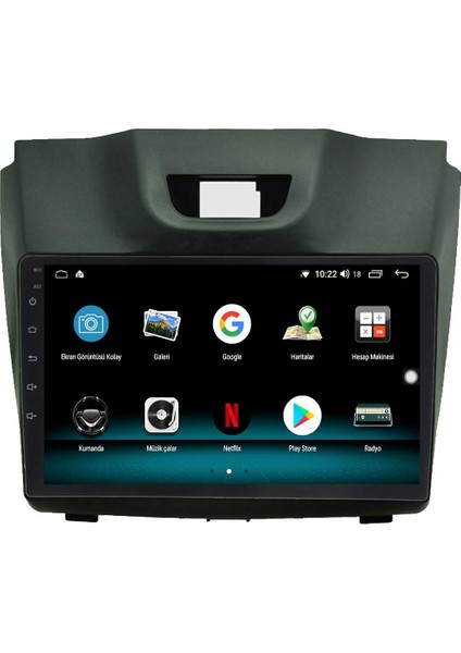 Isuzu D-Max Android 10 Multimedya Carplay 2gb Ram + 32GB HDD Navigasyon Ekran