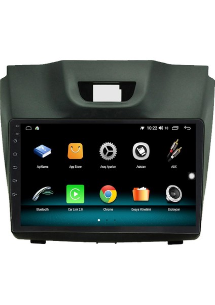 Isuzu D-Max Android 10 Multimedya Carplay 2gb Ram + 32GB HDD Navigasyon Ekran