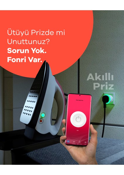 Akıllı Priz ve Led Ampül Seti, Wi-Fi ile Uzaktan Kontrol, Anlık Enerji Tüketim Takibi, Zamanlayıcı