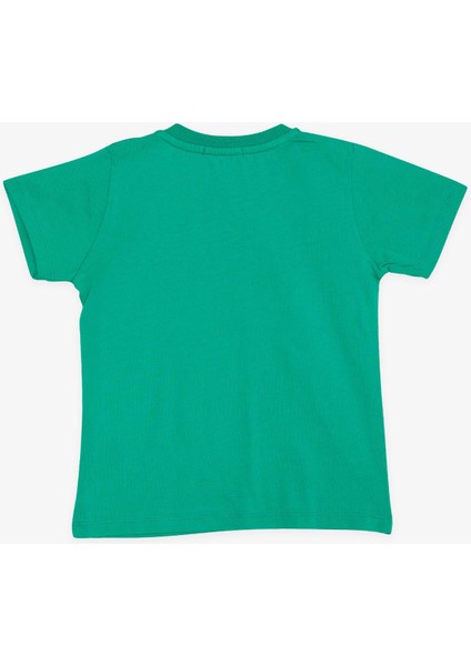 Girls & Boys Erkek Bebek Tişört Havalı Mükemmel Dostlar Temalı 9 Ay-3 Yaş, Yeşil