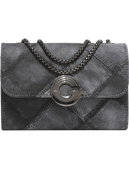 Eşkenar Dörtgen Zincir Küçük Kare Çanta Kadın Çantası (Yurt Dışından)