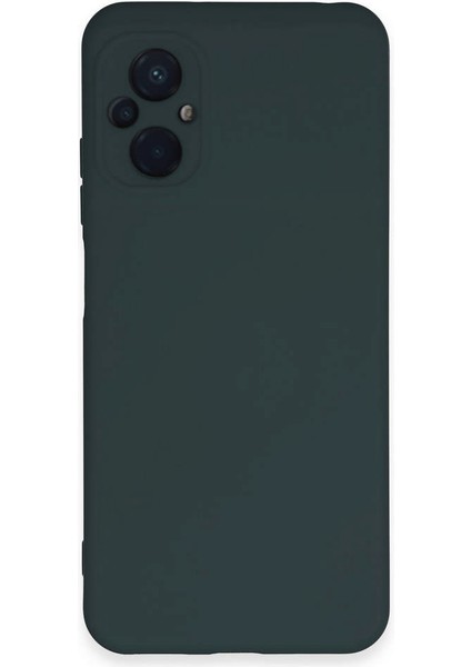 Xiaomi Poco M5 Kılıf Nano Içi Kadife Silikon - Koyu Yeşil 300099