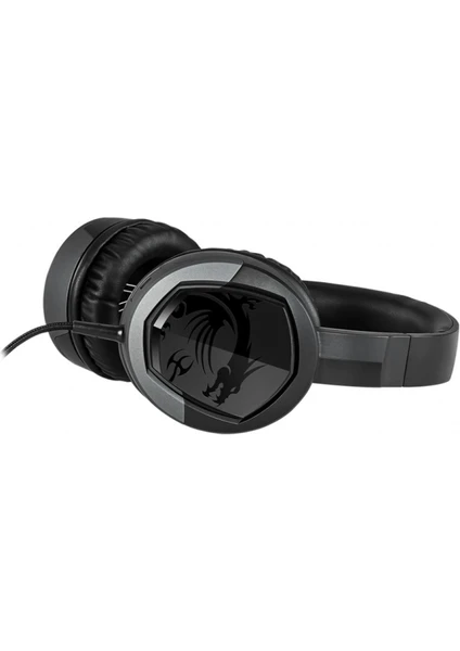 Msı Gg Immerse GH30 V2 Gamıng Headset Hafıf Katlanabılır 2X40 mm Surucu Kablo Kumanda 20HZ-20KHZ 30 Ohm Mıkrofon 1.5m Orgu Y-Kablo 3.5 mm Jak Tasıma Cantası Kulakustu Kulaklık