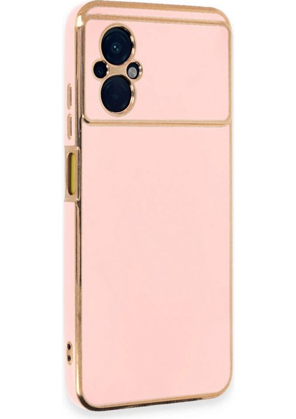 Xiaomi Poco M5 Kılıf Volet Silikon - Pembe 300099