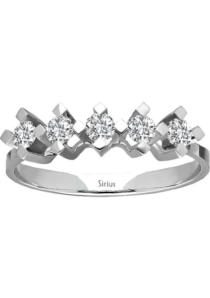 F Renk 0,30 Karat Pırlanta 5 Taş Yüzük 0441R0047 fiyatları