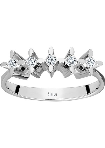 F Renk 0,15 Karat Pırlanta 5 Taş Yüzük 0441R0049 fiyatları