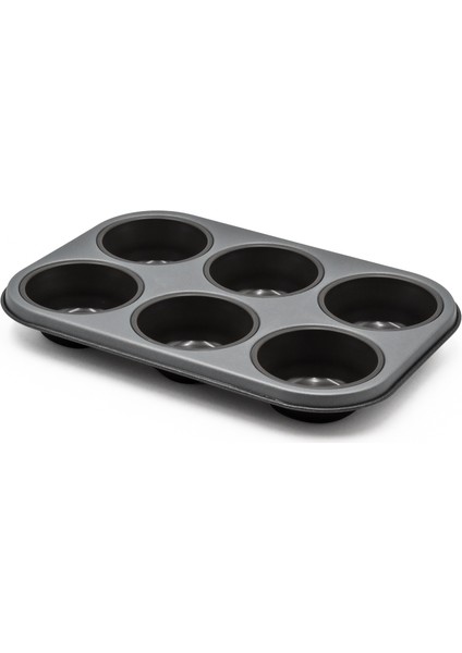 6'lı Muffin Kalıbı Gri