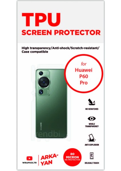 Huawei P60 Pro Arka ve Yan Kaplama Tam Kaplayan Hd Film