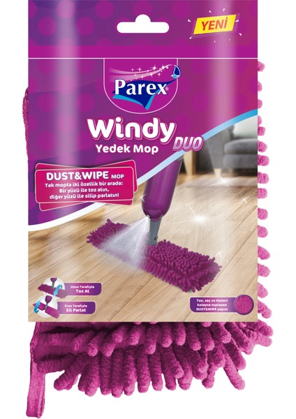 Windy Duo Dust&wipe (Islak Kuru Mop) Yedek Mop