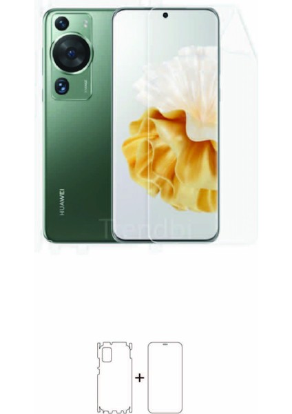 Huawei P60 Pro Full Kaplama Ön Arka ve Yanlar 360 Derece Tam Kaplayan Poliüretan Film