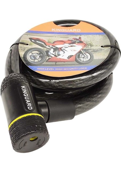 Lock Kinguard 3027 Kalın Halat Kilit 25*1500MM Çelik Tel