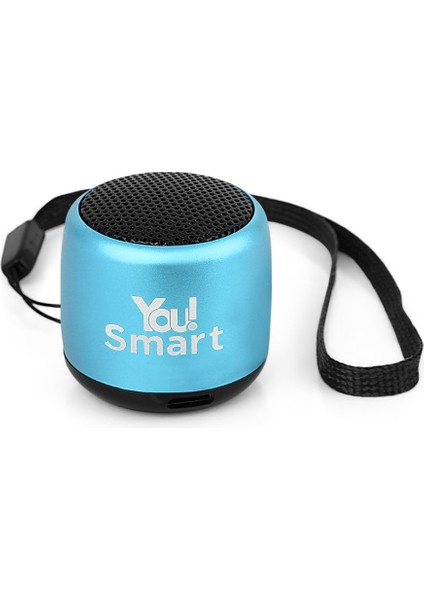 You Smart YS102 Mini Mavi Bluetooth Hoparlör Ses Bombası